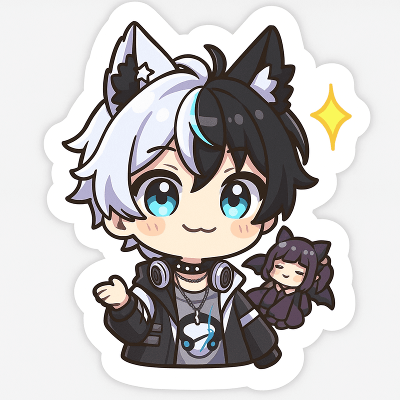 "auto shared by user of chibi Art community" - Created using AI Sticker Generator with chibi_single_sticker style in chibi category. Generated on August 31, 2025 using Image to Image generation method.