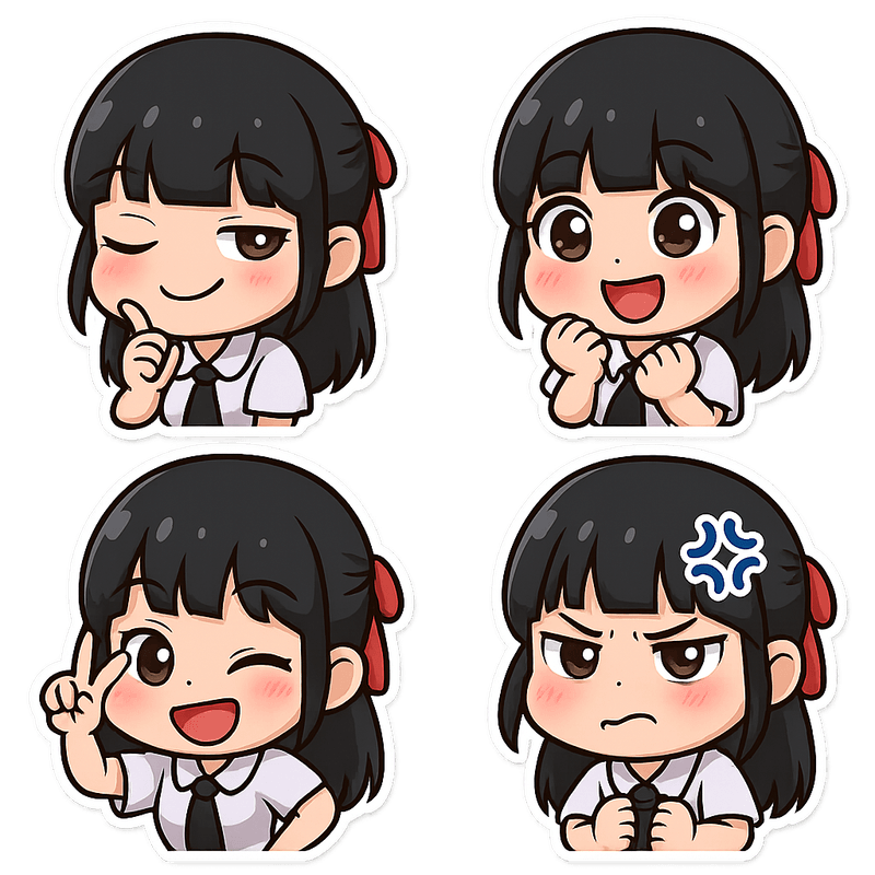 "auto shared by user of chibi Art community" - Created using AI Sticker Generator with chibi_emoji_stickers style in emoji_type category. Generated on September 1, 2025 using Image to Image generation method.