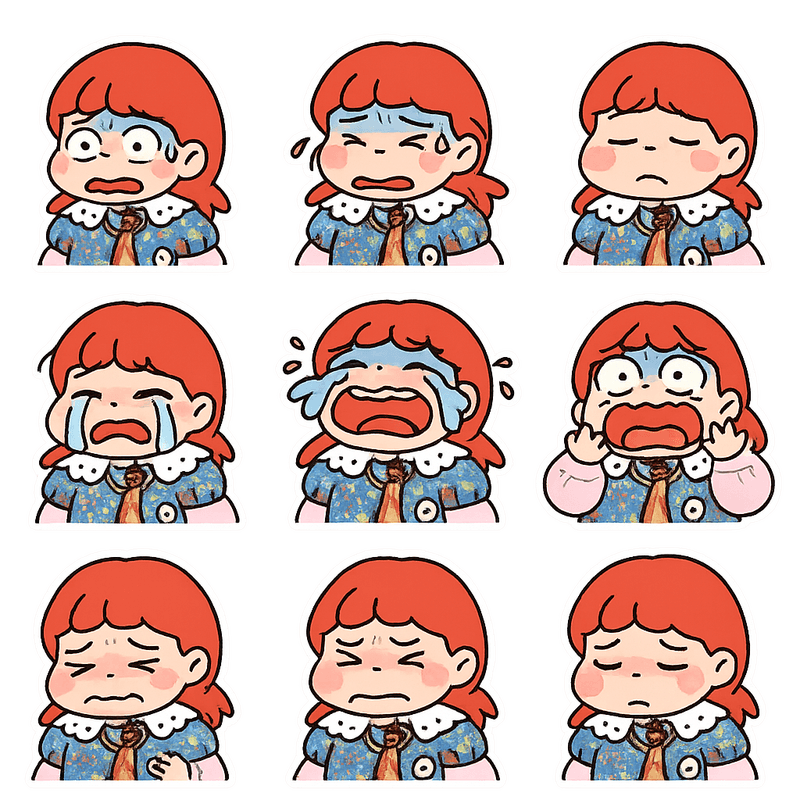 "auto shared by user of chibi Art community" - Created using AI Sticker Generator with chibi_emoji_stickers_10 style in sticker category. Generated on September 1, 2025 using Image to Image generation method.