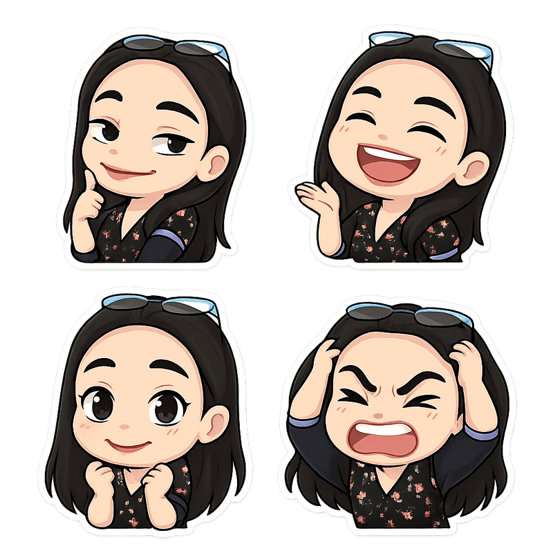 "auto shared by user of chibi Art community" - Created using AI Sticker Generator with chibi_emoji_stickers style in emoji_type category. Generated on September 10, 2025 using Image to Image generation method.