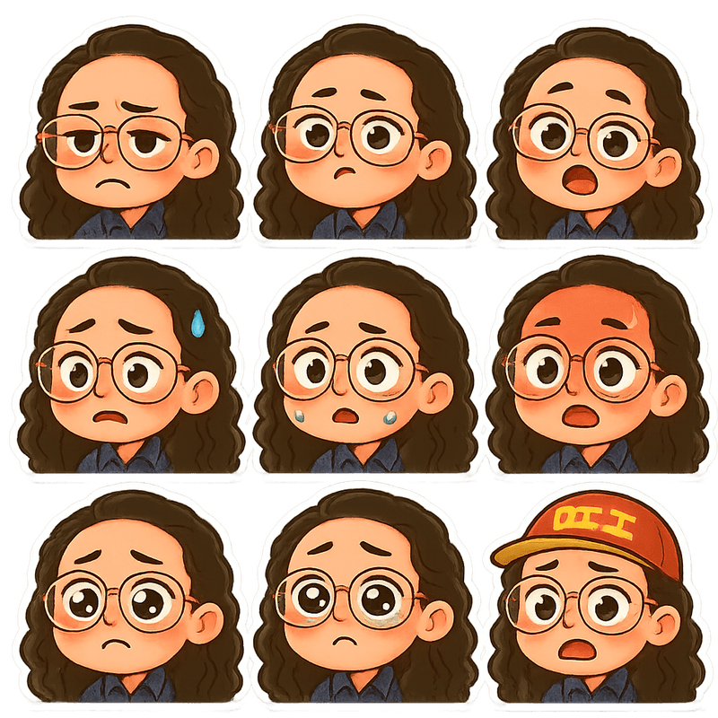 "auto shared by user of chibi Art community" - Created using AI Sticker Generator with chibi_emoji_stickers_9 style in sticker category. Generated on September 11, 2025 using Image to Image generation method.