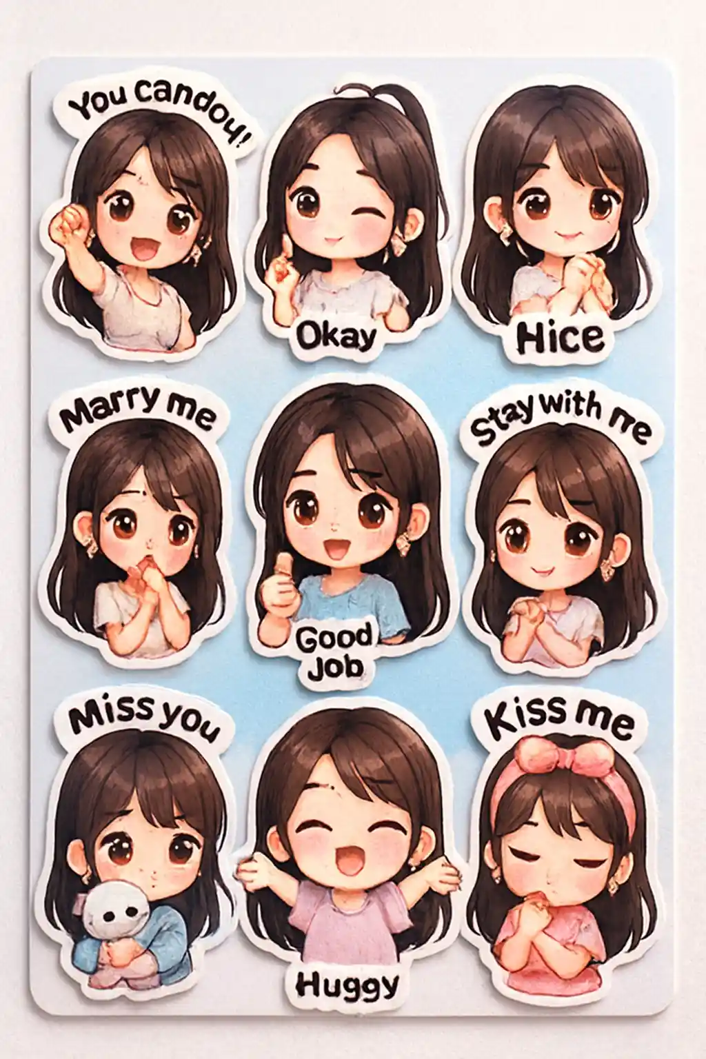 chibi_3d_emoji_word_4 - emoji_type chibi template