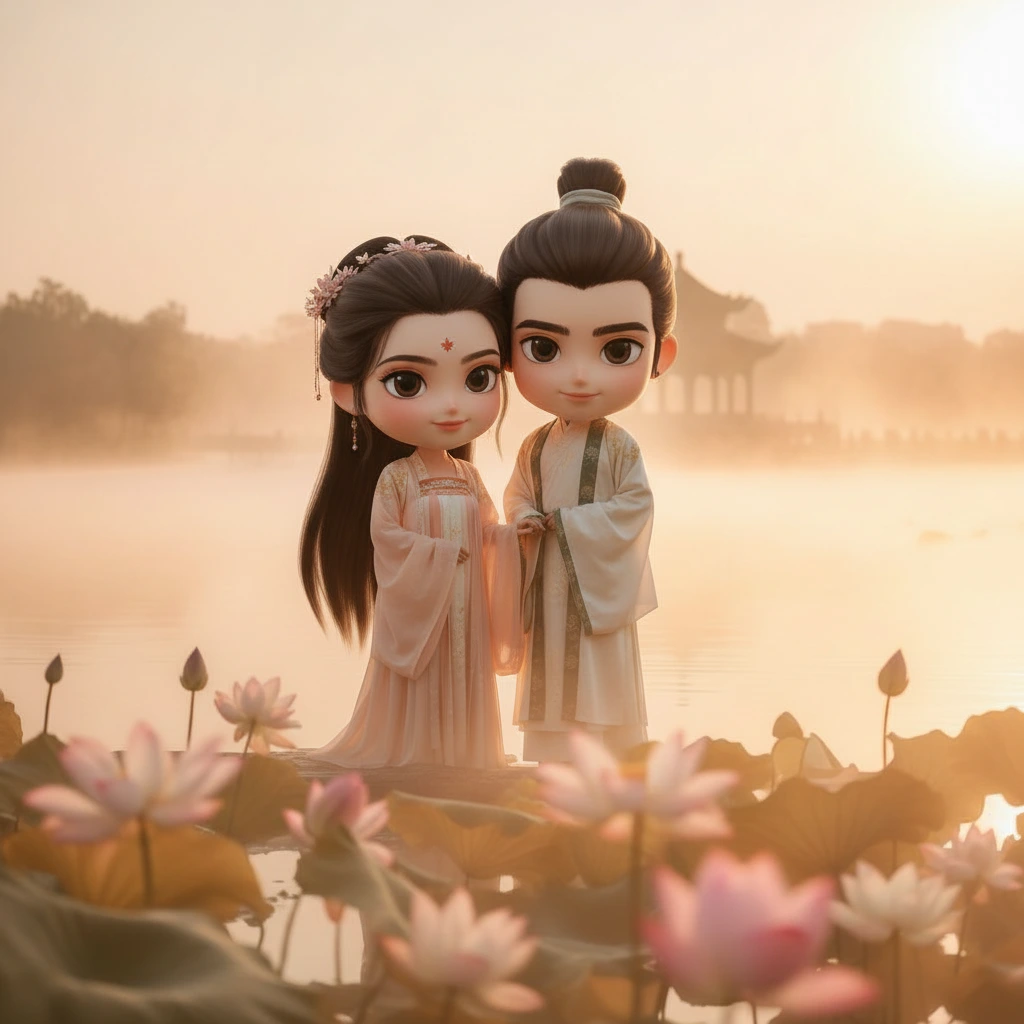 hangzhou_lotus_dawn_3d - chibi_3d chibi template